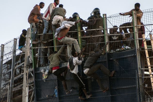 Melilla eksklava meja med Španijo in Marokom