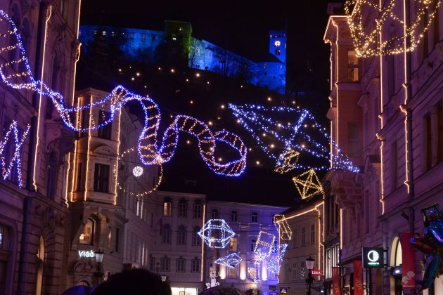 praznična osvetlitev Ljubljana
