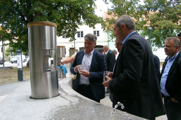 Žalec, fontana piva