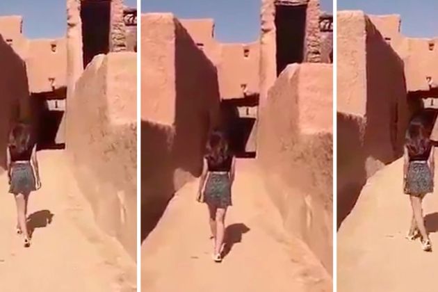 model khulood, saudova arabija, mini krilo.jpg