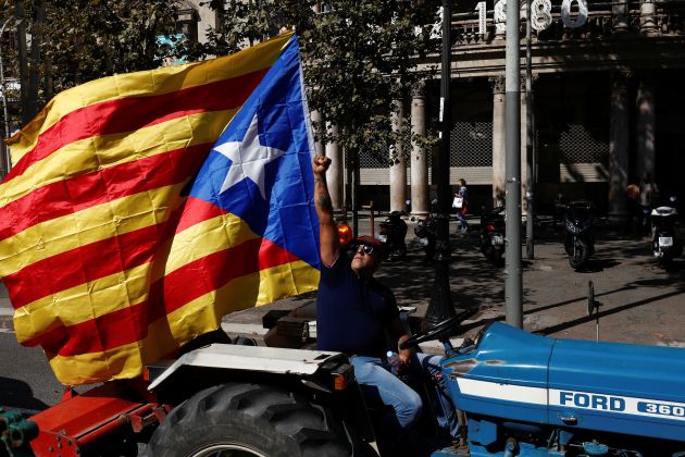 katalonija, traktorji, referendum