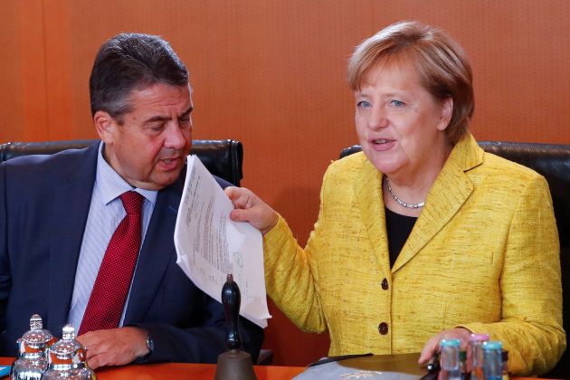 Sigmar Gabriel, angela merkel