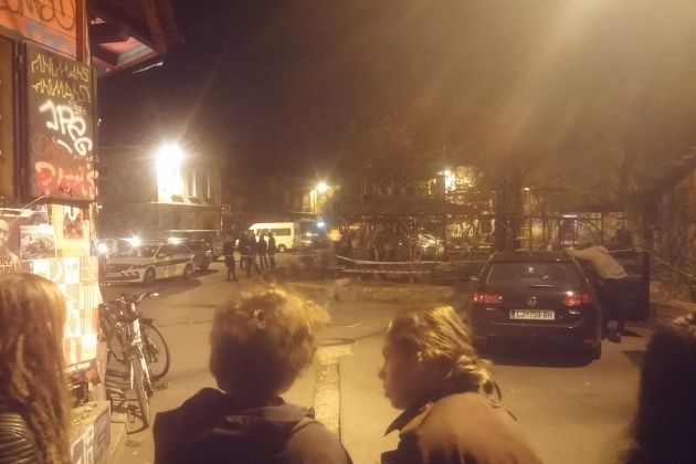 metelkova, napad z molotovkami