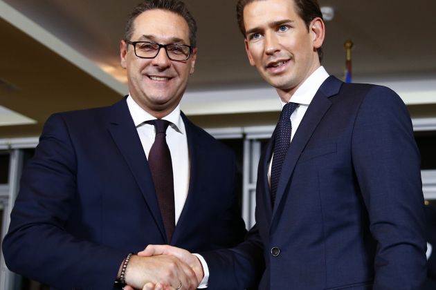 Heinz-Christian Strache in Sebastian Kurz