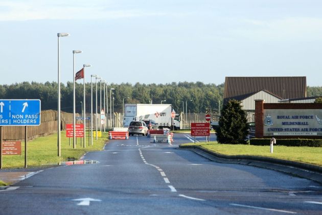 suffolk, oporoščie, RAF Mildenhall