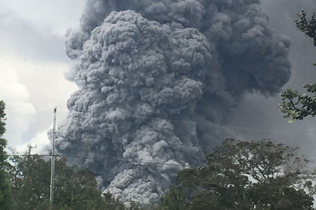 Kilauea, pepel, skale, vulkan