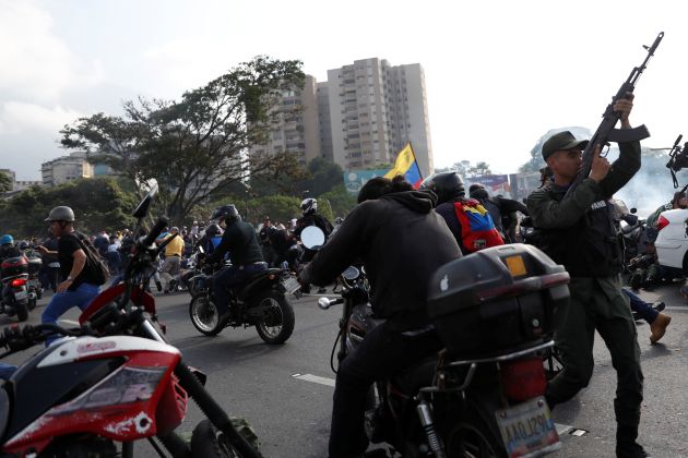 venezuela, državni udar, puč, 30. 4. 2019