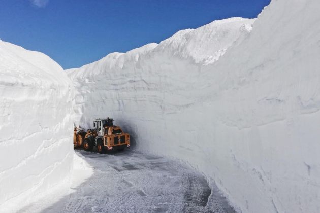 Timmelsjoch, gorski prelaz, sneg