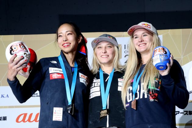 Janja Garnbret z zgodovinsko tretjo zmago na svetovnem prvenstvu.JPG