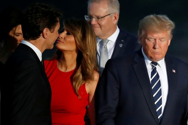 justin-trudeau, melania-trump, donald-trump