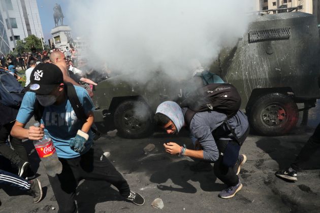 čile, plenjenje, izgredi, protesti