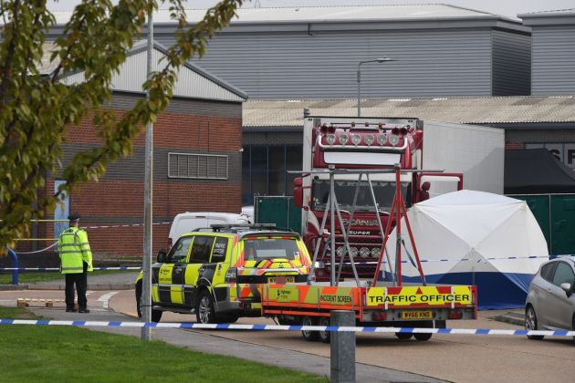 grays, prikolica, tovornjak, trupla, essex