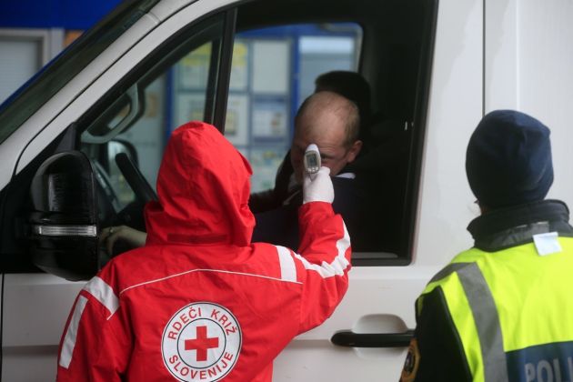 koronavirus, meja, merjenje temperature