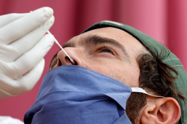 test, koronavirus, bris