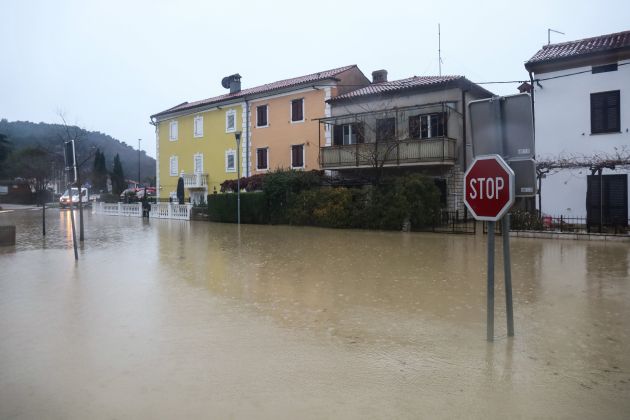 strunjan, poplave