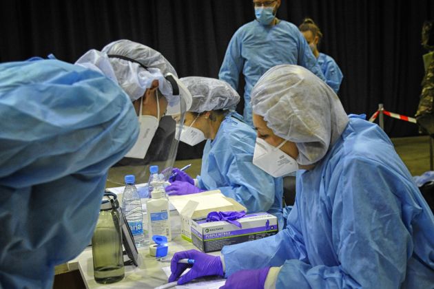 testiranje, hitri test, odvzemno mesto, ljubljana