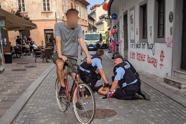 trubarjeva ulica, slovenska policia, streljanje