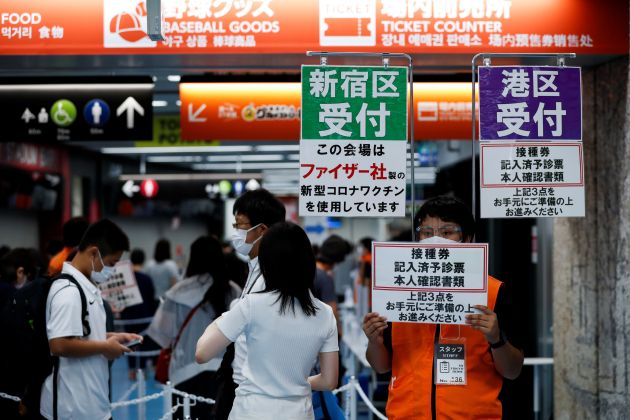 japonska, cepljenje, covid