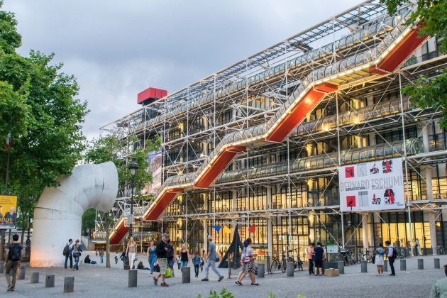 Centre of Georges Pompidou in Paris, France
