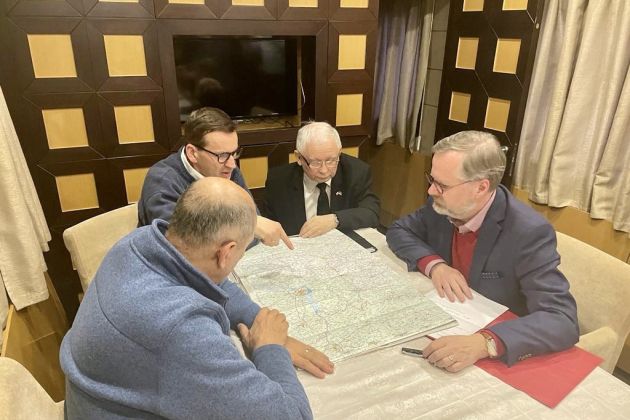 jaroslaw kaczynski, janez janša, petr fiala, Mateusz Morawiecki