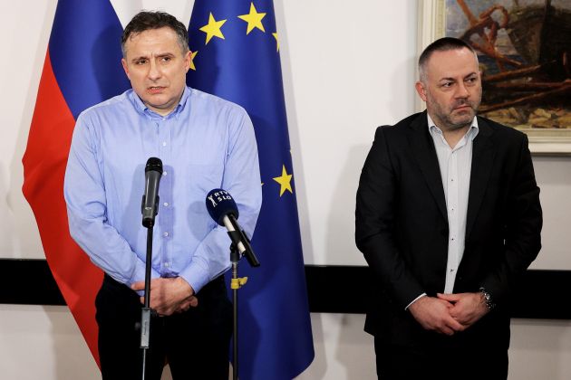 Danijel Bešič Loredan, Erik Brecelj, Robert Golob.jpg