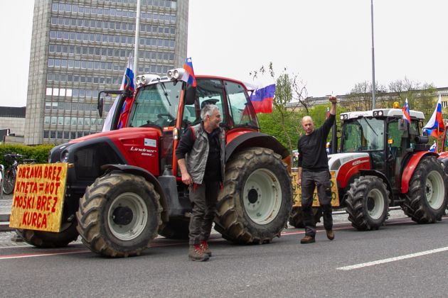 kmetje, protest, shod