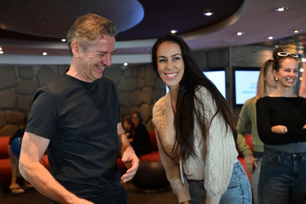 Predsednik vlade Dr. Robert Golob in Tina Gaber