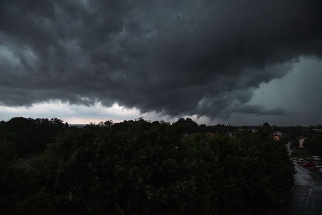 simbolična, vreme, dež, nevihta, padavine, kapljica, voda, oblaki, oblačno