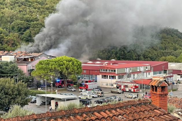 požar, obrtna cona, lucija