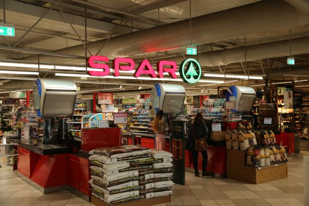 spar, trgovina, izdelki, blagajna, trgovna, samopostrežna blagajna