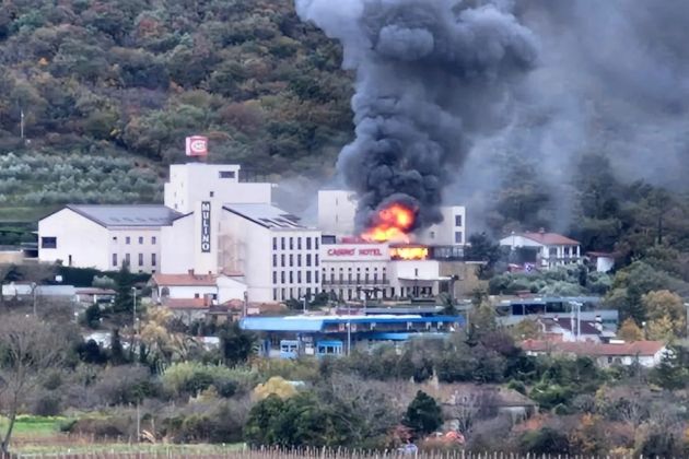 požar, hotel Mulino