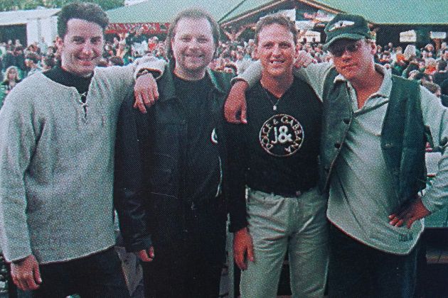 silvo, dean, jure, andy ribno pri bledu 1996.jpg