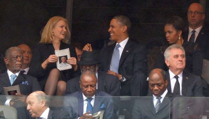 Barack Obama, Michelle Obama in Helle Thorning-Schmidt