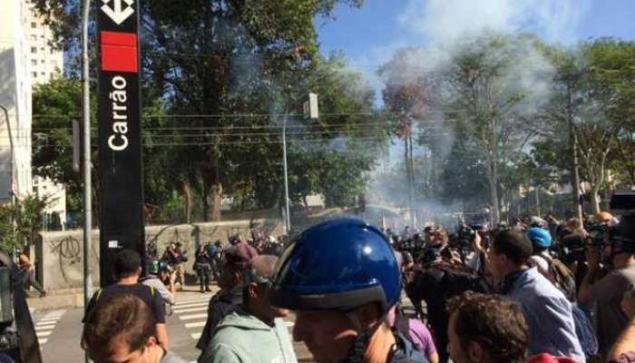 brazilija svetovno prvenstvo resničnost policija protest