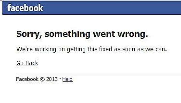 facebook crash