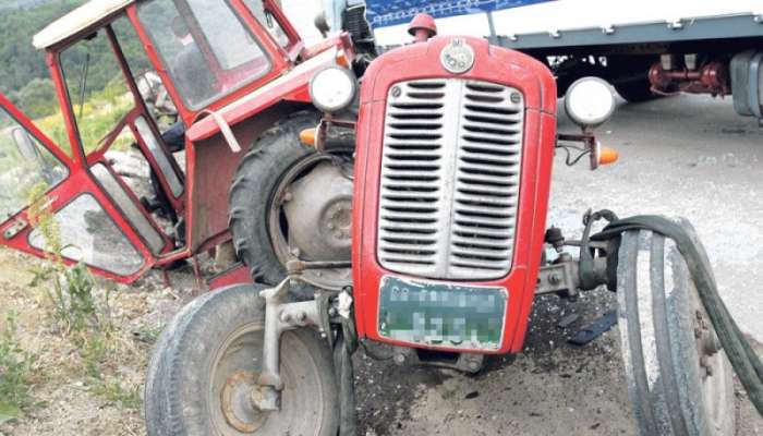 policija traktor nesreča promet tony