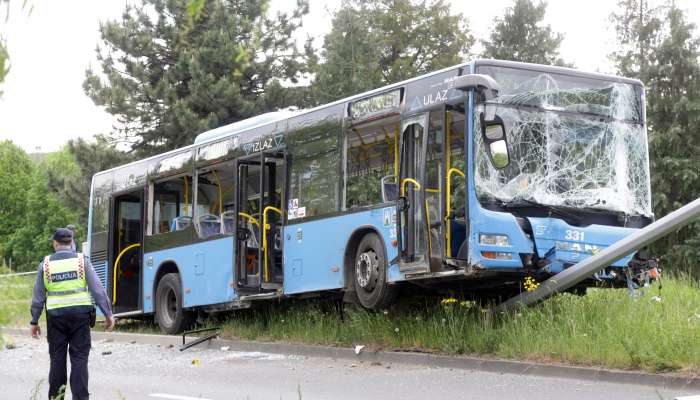 Prometna nesreča avtobus Zagreb