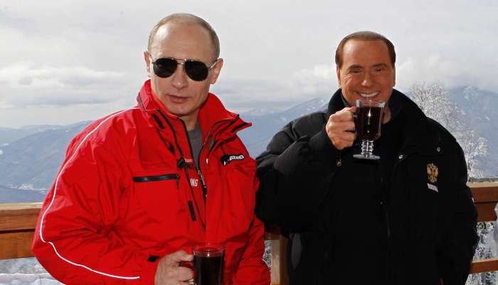 berlusconi putin medvedev sochi soci