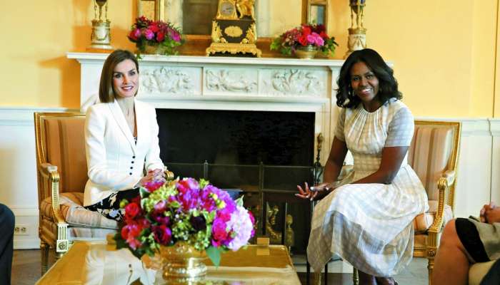 Kraljica Letizia in Michelle Obama