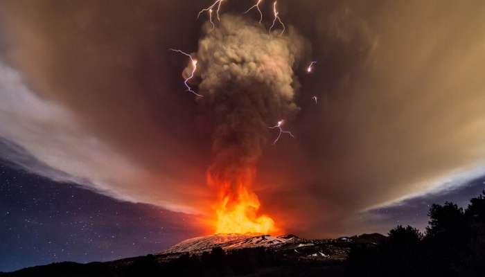 Etna, ognjenik, izbruh