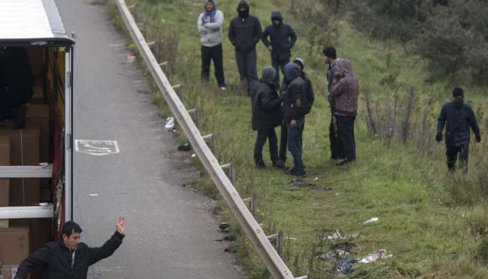 Begunci tovornjak policija