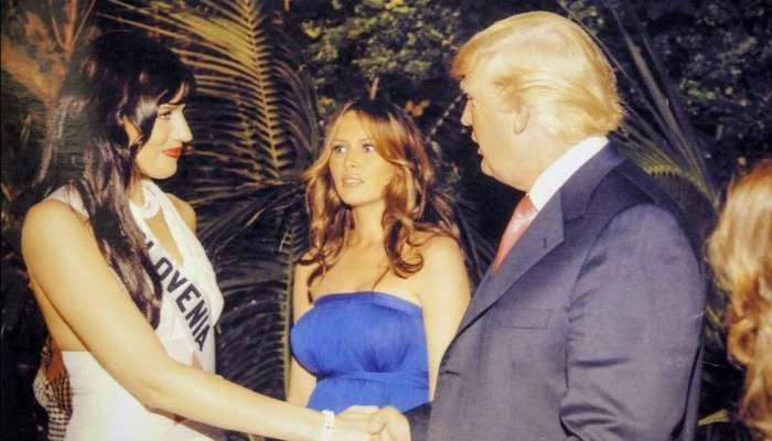 Donald Trump, Melania Trump in Nataša Pinoza