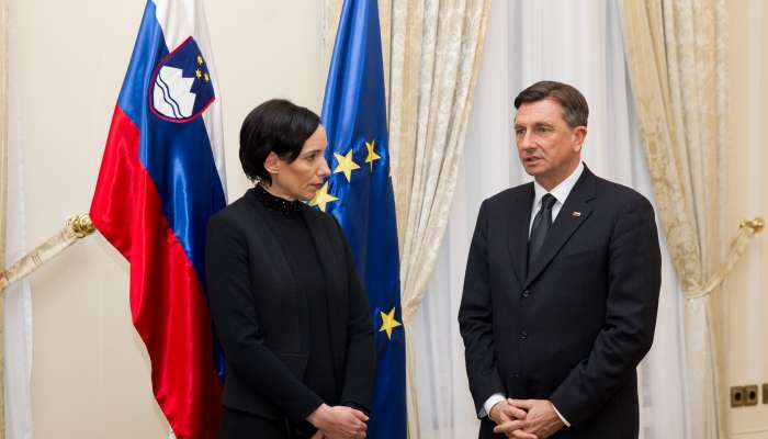 Melita Berzelak in Borut Pahor