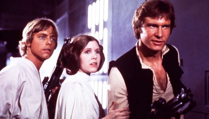 carrie fisher, harrison ford, mark hamill