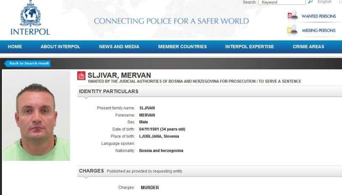 mervan šljivar, interpol