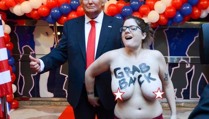 femen, trump, mednožje