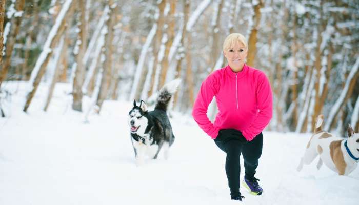 Trening, tek, sneg, telovadba, rekreacija