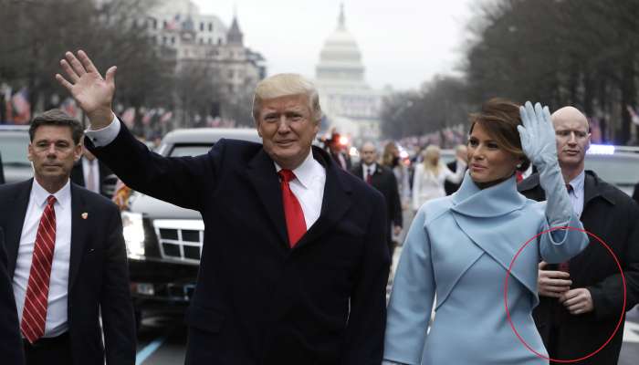 Inavguracija, Donald Trump, Melania Trump, telesni stražar