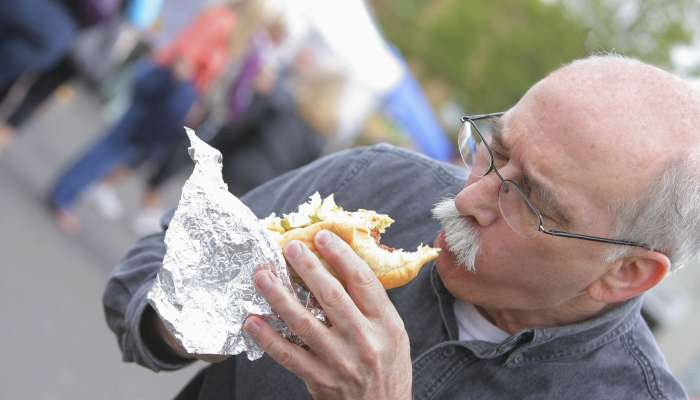 Žvečenje, sendvič, hot dog