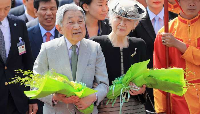 japonski akihito cesar in cesarica mičiko